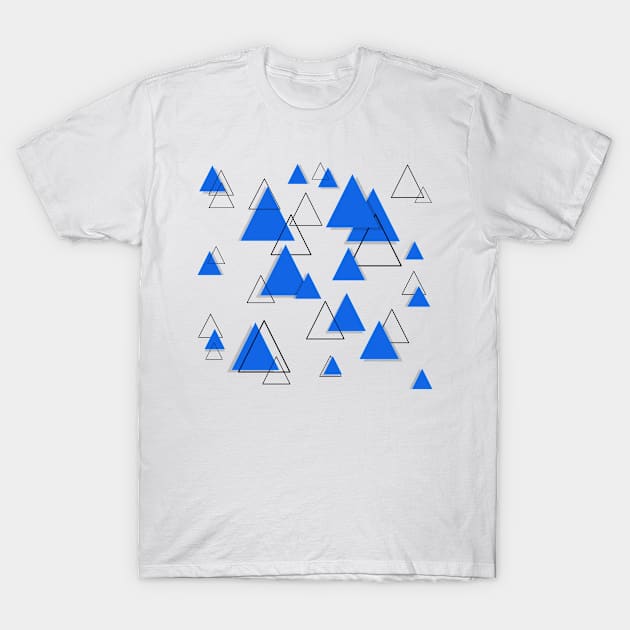 Geometric Triangle blue T-Shirt by Tshirtstory